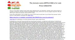 Desktop Screenshot of dpps.com